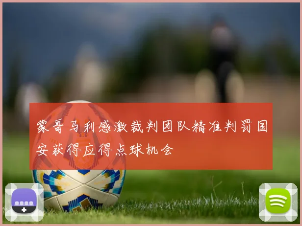 蒙哥马利感激裁判团队精准判罚国安获得应得点球机会