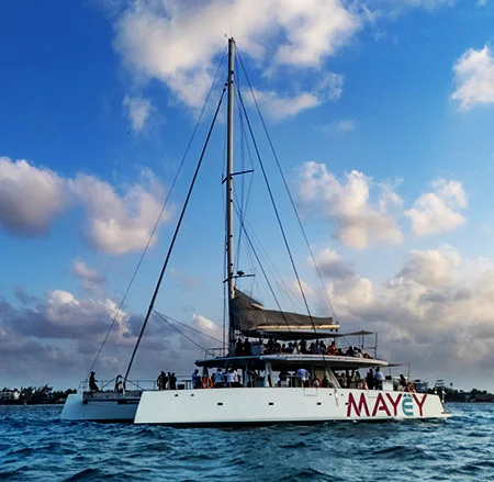 Destination Weddings on a Private Catamaran in the Mexican Caribbean
