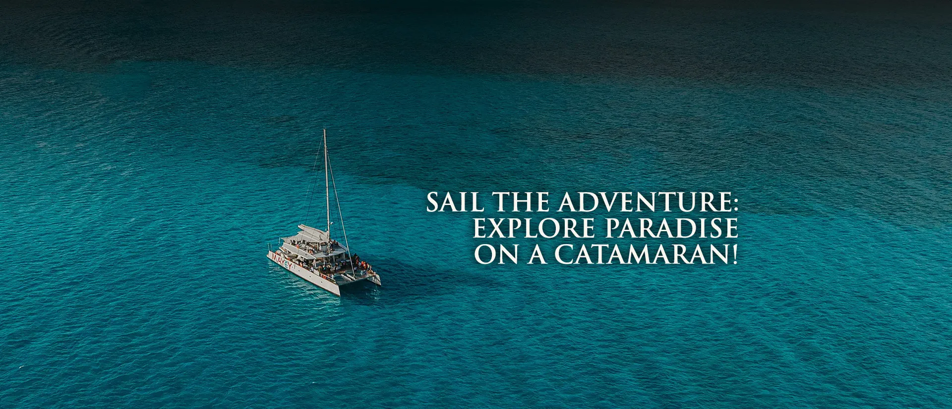 Luxury private catamaran charter in Cancun